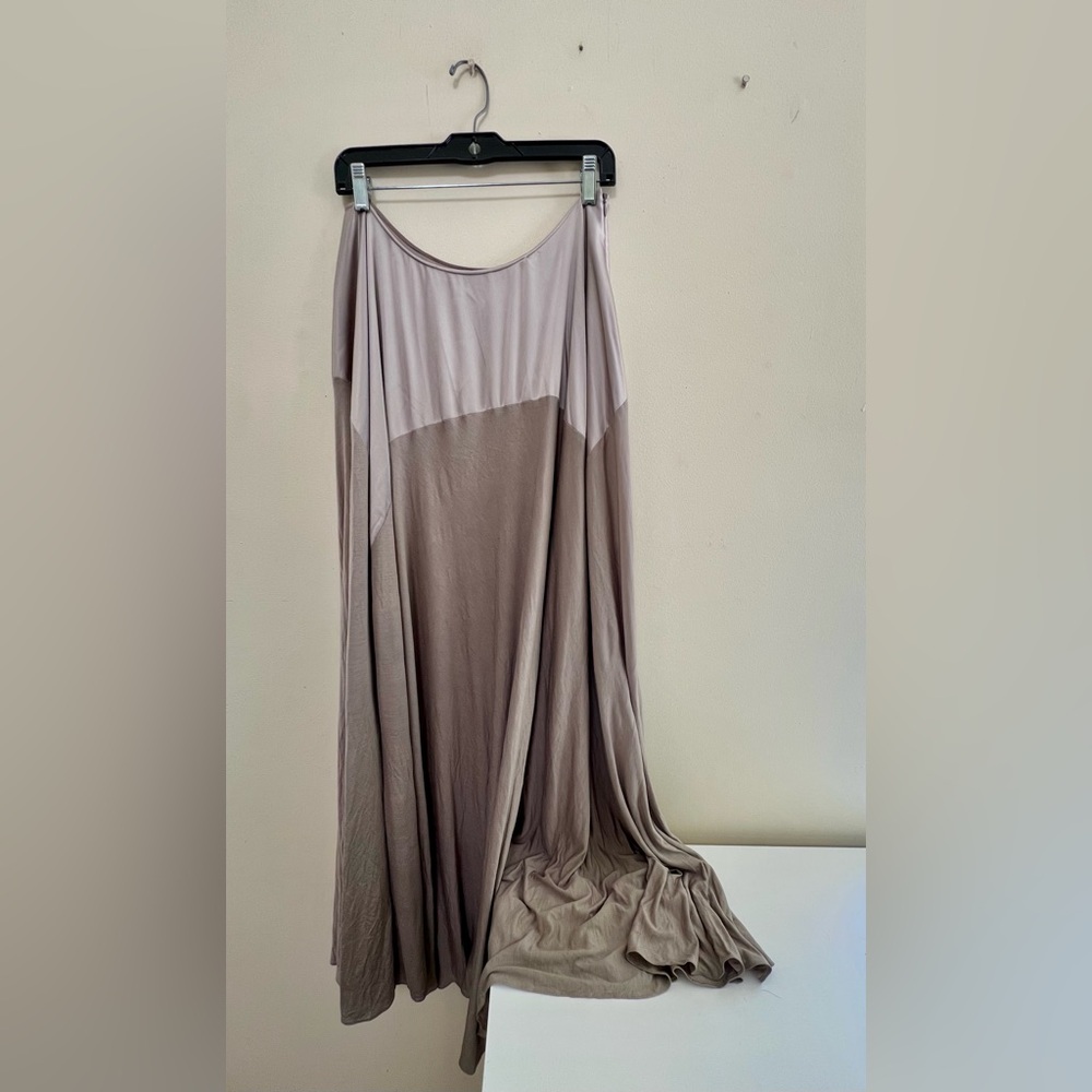 Elegant Gray/Taupe Maxi Skirt